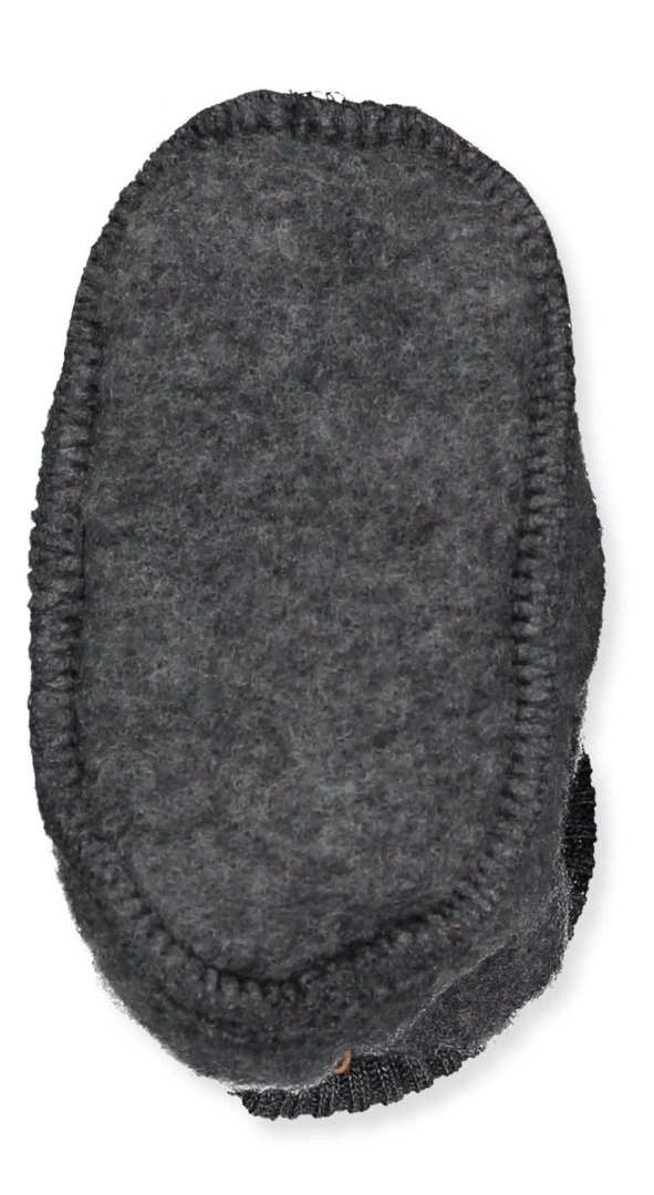 Chaussons d'extérieur type portage en laine Mérinos sans mulesing Mikk-Line - Mélange gris