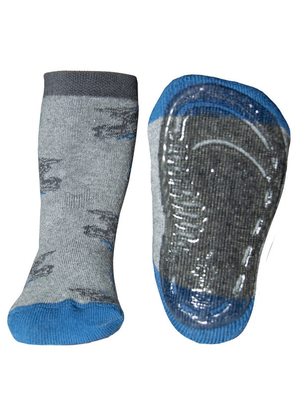 Chaussettes antidérapantes Sanetta by Ewers Hélicoptères - Gris