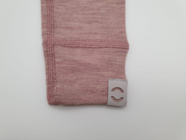 Pantalon fin en laine Mérinos Mikk-Line - Cerise