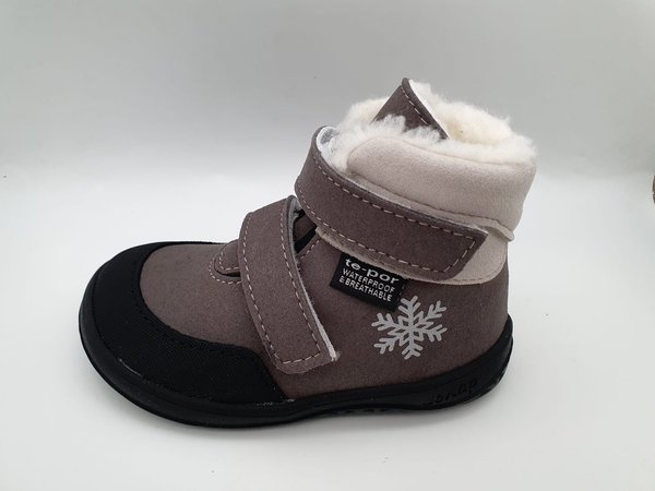 Boots fourrées barefoot waterproof Jonap SLIM - Jerry Grey Snowflake